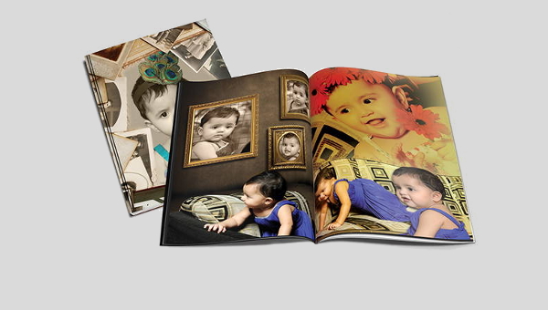 Baby Photo Album Photoshop Template Baby Photobook Template 