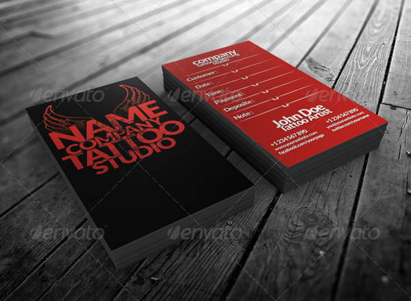 Tattoo Business Cards  Free Template Designs  Custom Printing