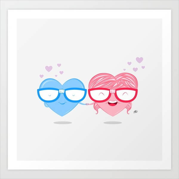 nerd love illustration