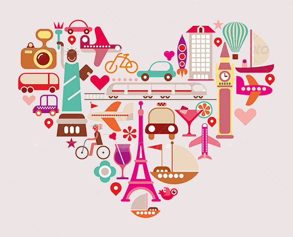 travel love illustration