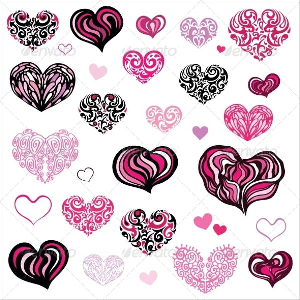 love heart illustration vector