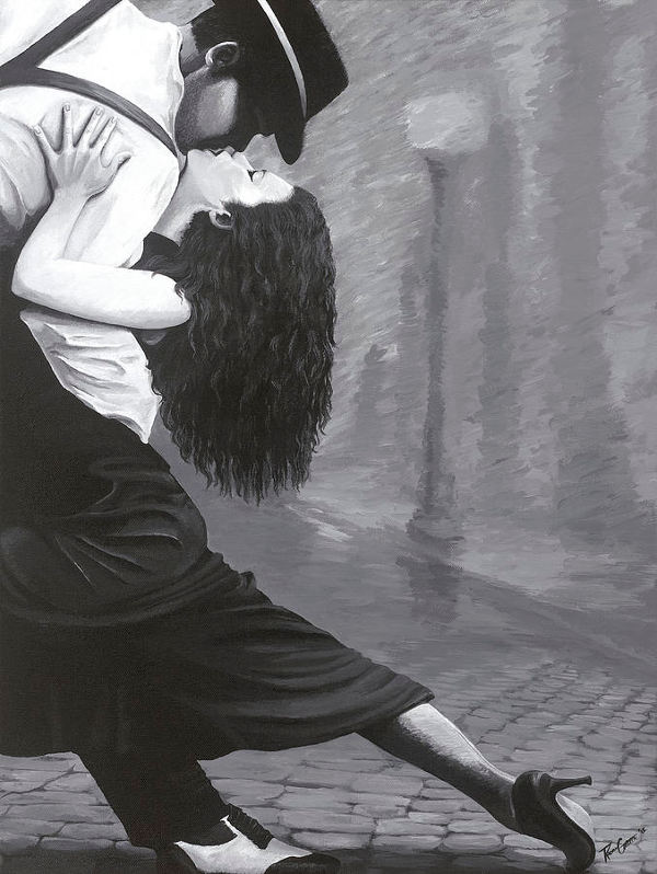 black and white couple painting