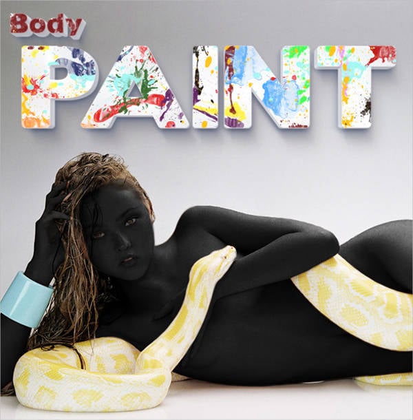 body glitter painting