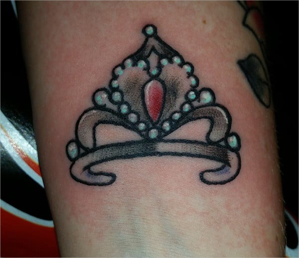princess crown tattoo
