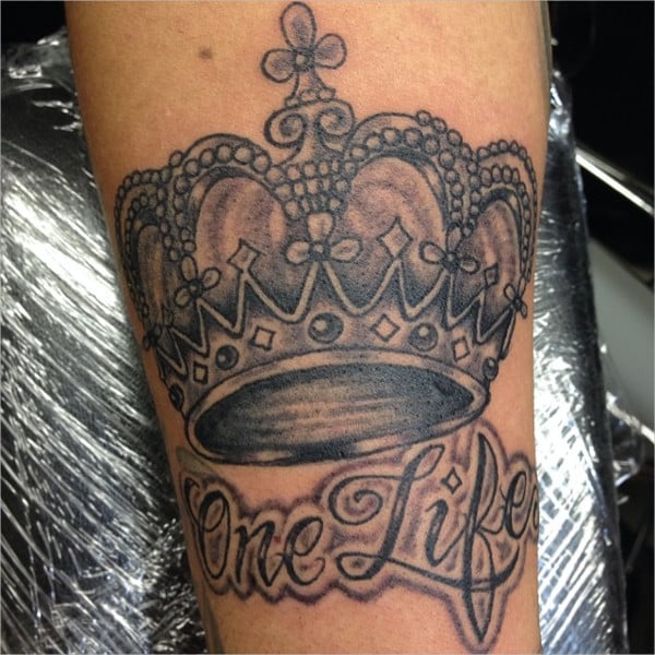 royal crown tattoo