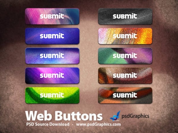 colorful grunge button