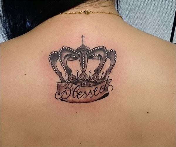 crown tattoo for women