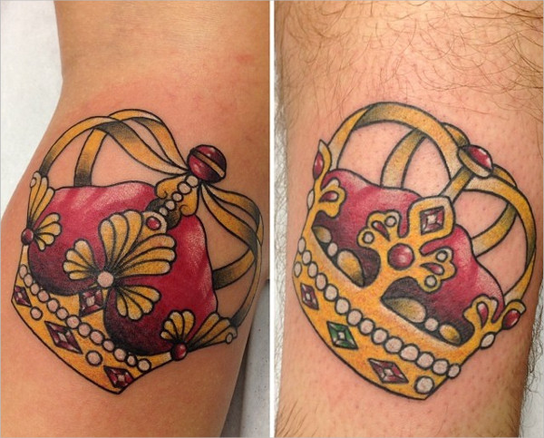 disney princess crown tattoo