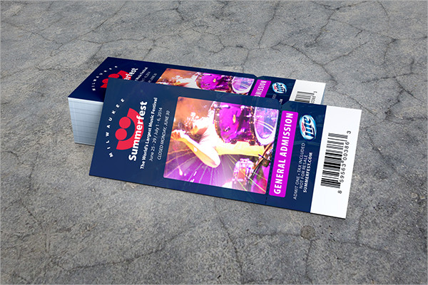 free admission ticket template