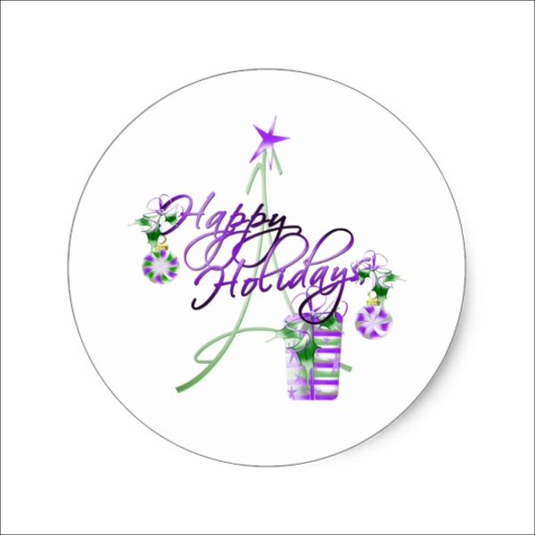 8+ Amazing Holiday Stickers - PSD, AI, Vector EPS