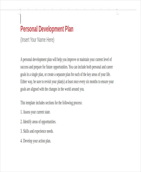 example of personal business plan