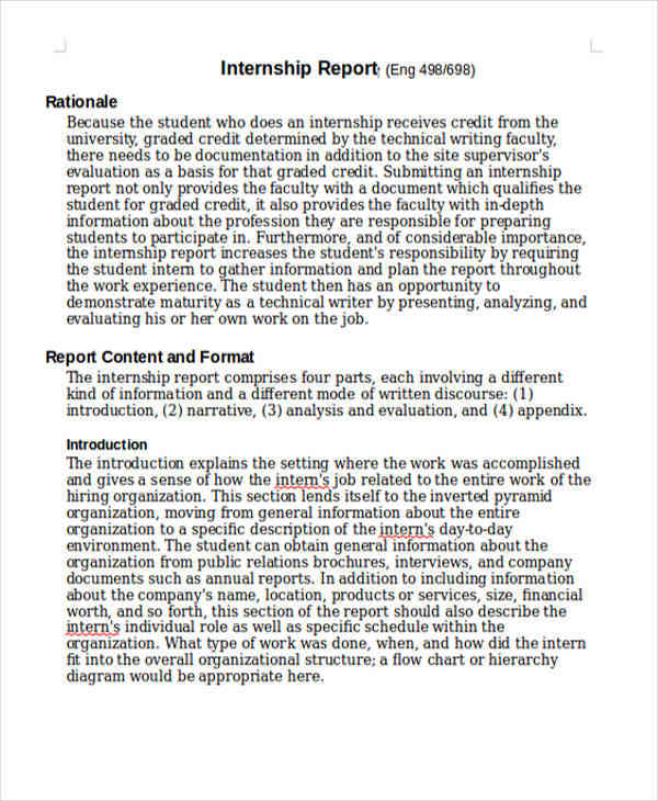 literature review in internship report