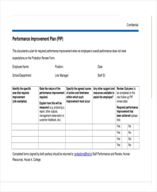 Performance Action Plan Template - 8+ Free Word, PDF Format Download!