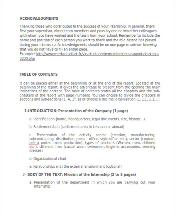internship-report-template-word-free-download-tutore