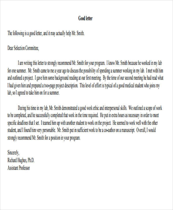 Sample Volunteer Letter Of Recommendation from images.template.net
