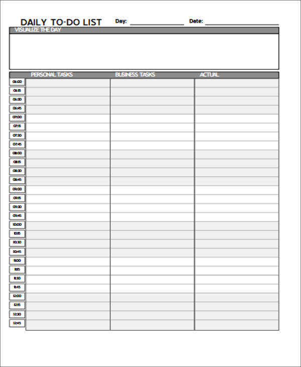 To Do List Template - change comin