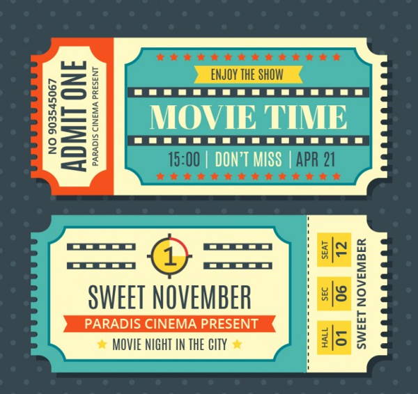 19 Vintage Ticket Templates PSD AI Word