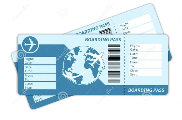 travel ticket template word