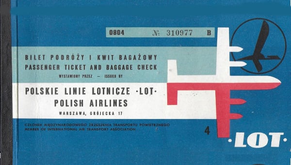vintage travel ticket template