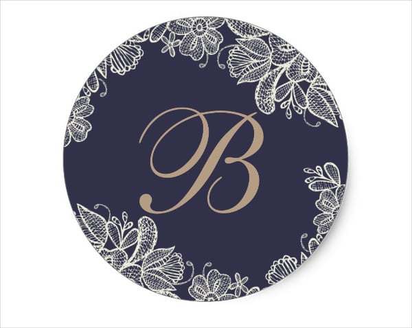 8+ Monogram Stickers - Free PSD, AI, Vector EPS Format Download