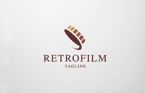 retro film logo