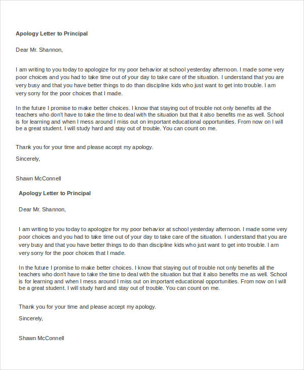 Apology Letter Template - 9+ Free Word, PDF Documents ...