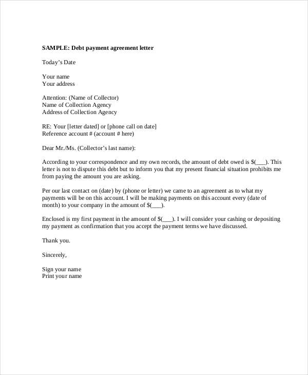 Advance Payment Agreement Letter from images.template.net