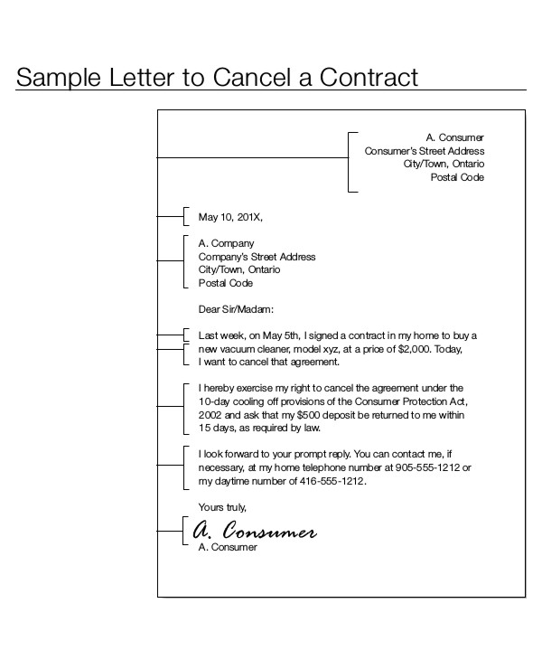 Contract Letter Template 32+ Free Sample, Example Format Download