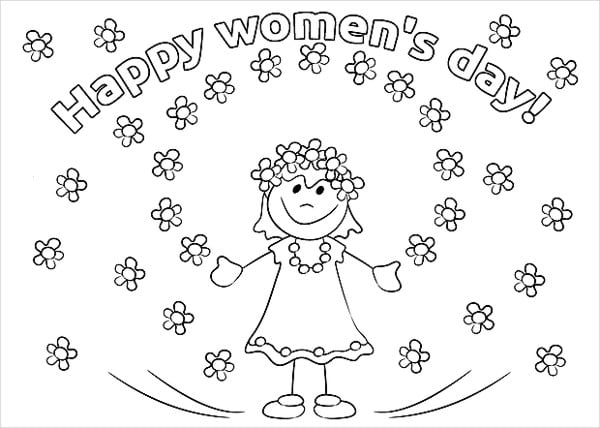7 Women Day Coloring Pages Free Premium Templates Kids Basketball