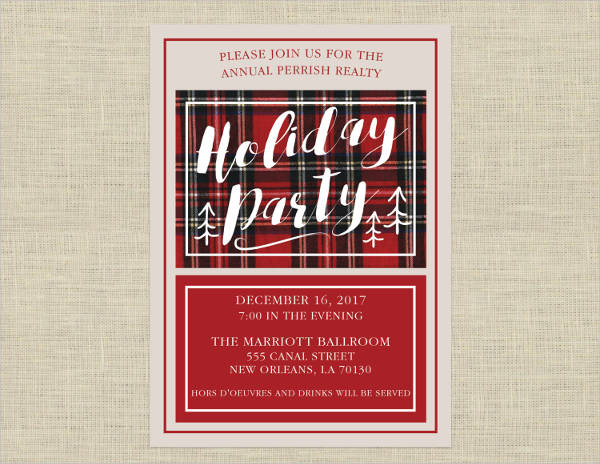 annual office party invitation