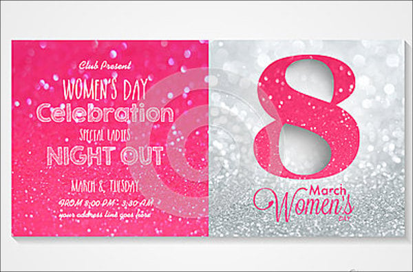 womens day invitation cards