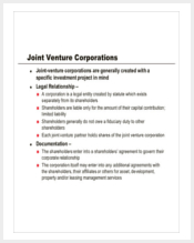 joint venture agreement real estate