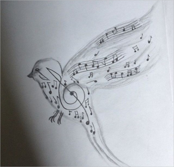 music drawings