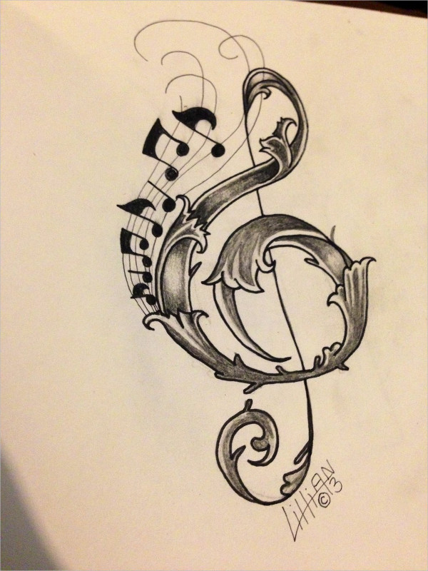 Aesthetic Music Note Drawing Largest Wallpaper Portal