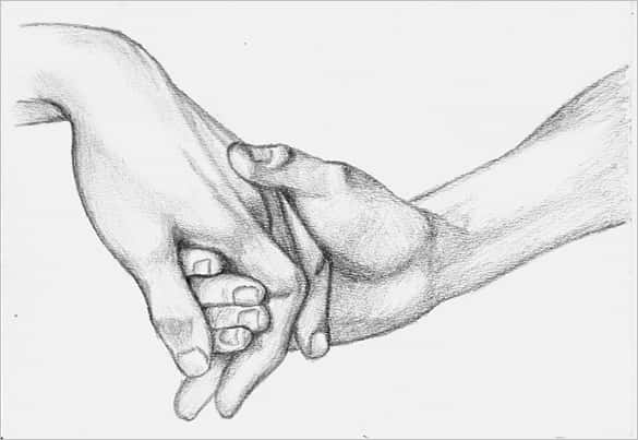 cute love drawings in pencil