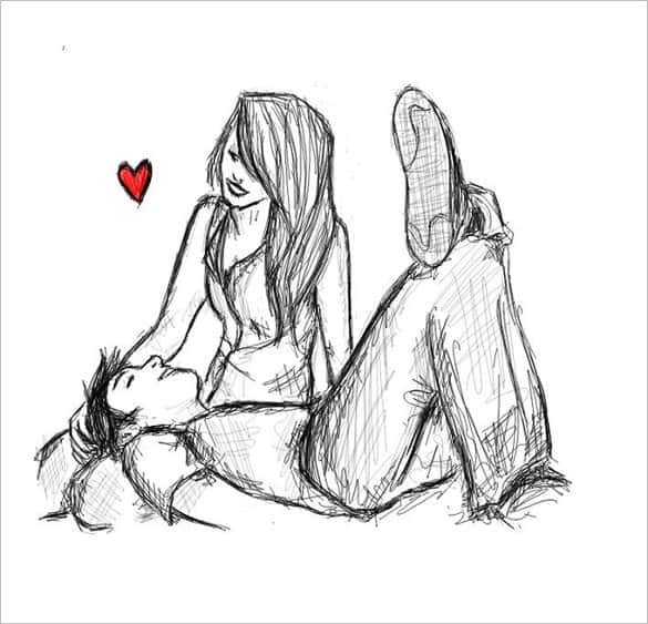 Love Couple Drawing step by stepCute Couple SketchCute Love couple  Drawingspecial dayFly  YouTube