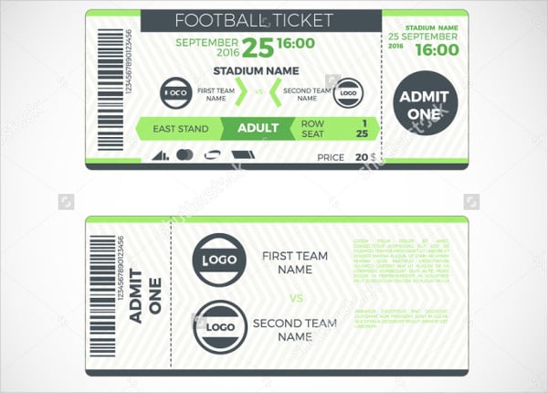 vector sports ticket template