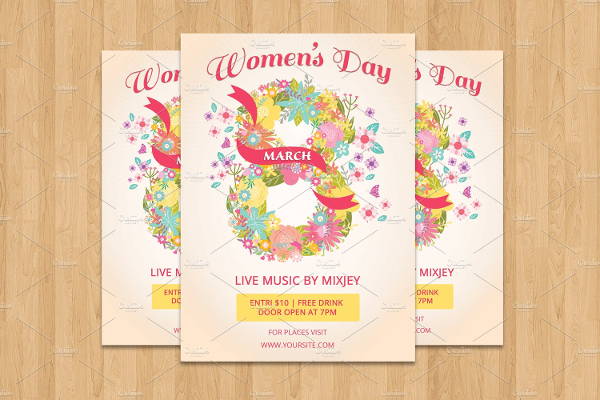 printable womens day flyer