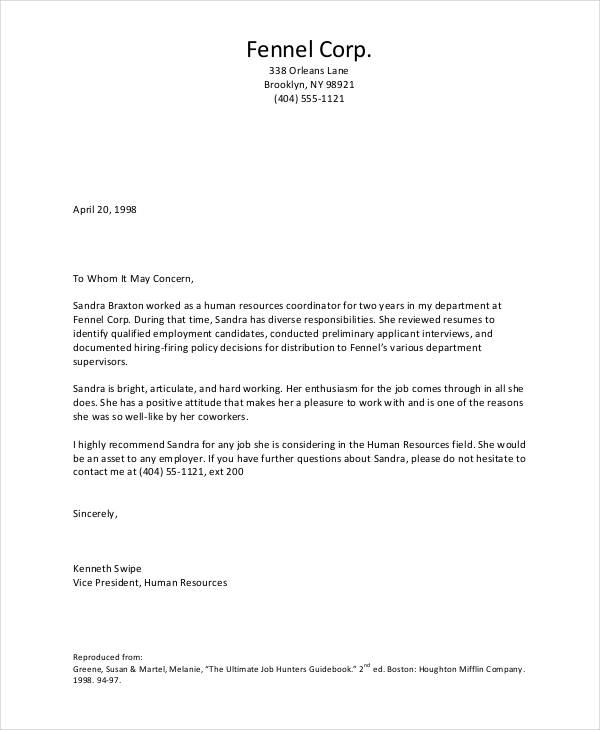 Basic job Letter Templates 8+ Free Word, PDF Format Download!