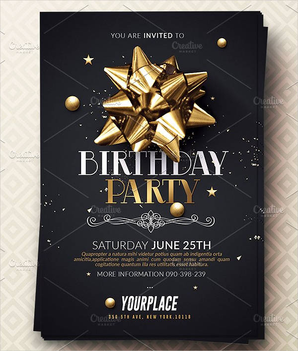 formal birthday party invitation