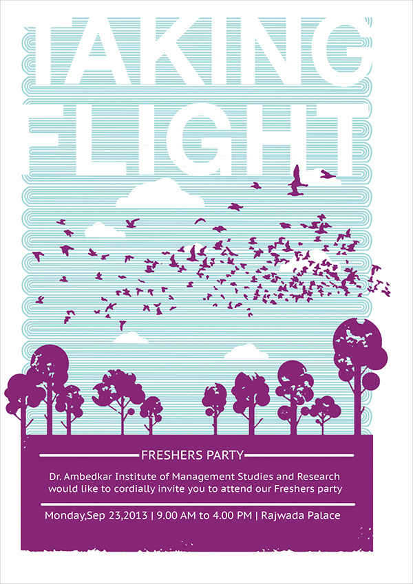 Formal Freshers Party Invitation