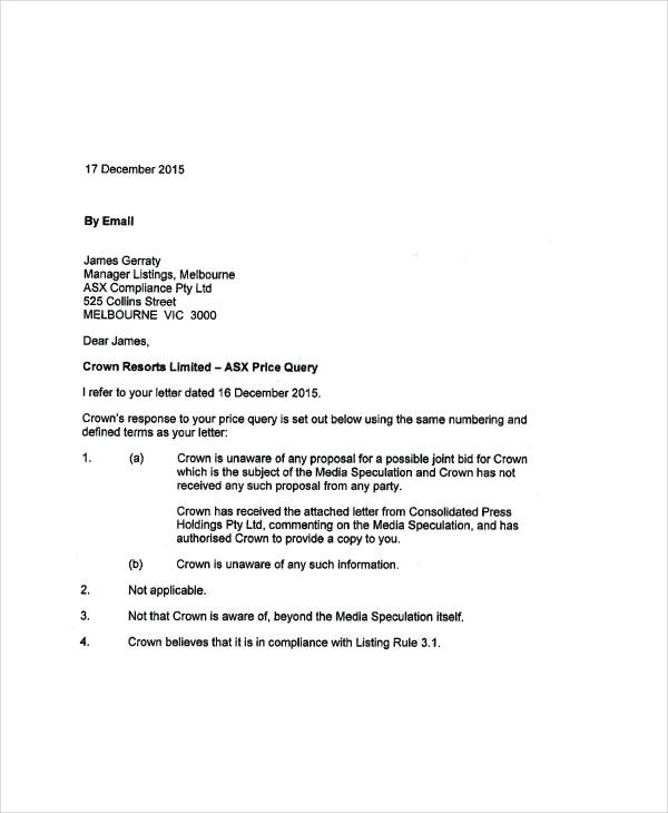 Sample Query Letter For Gross Misconduct Cleaner