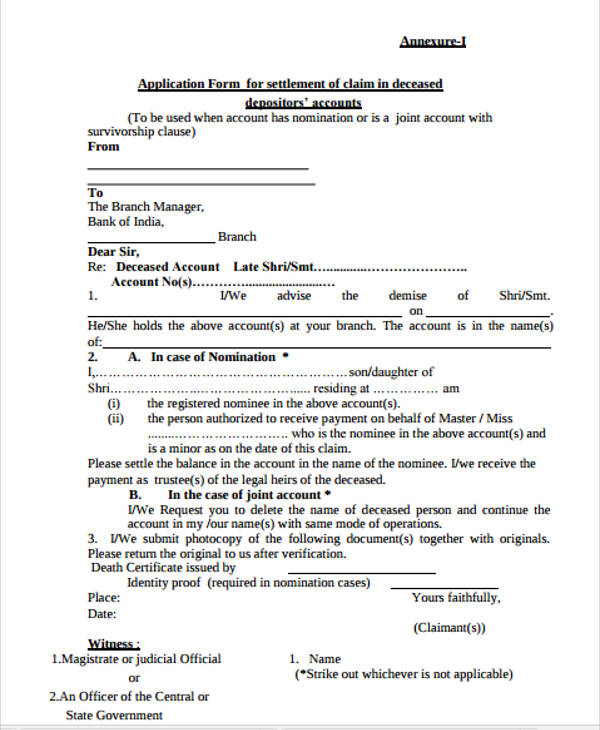 claim settlement letter template
