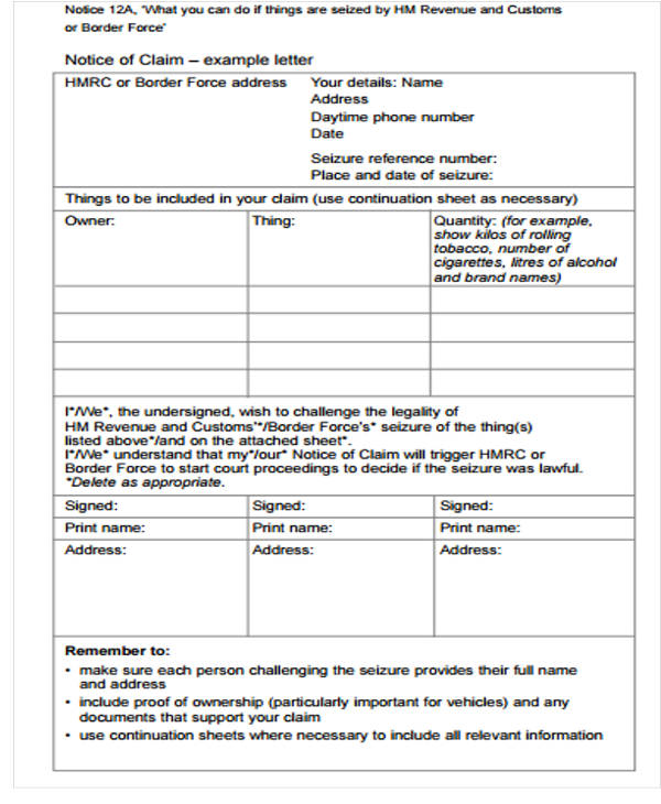 Claim Note Sample Format Claim Letter Template - 12+ Free Sample, Example Format Download
