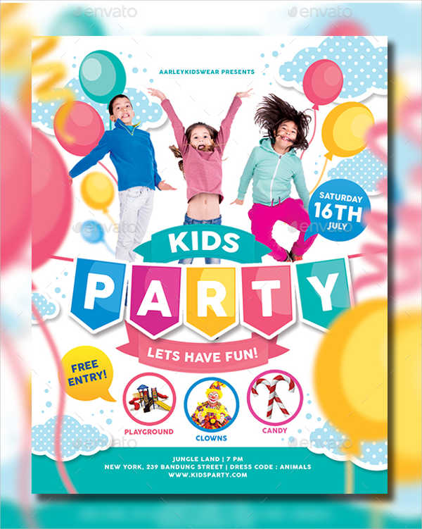 9+ Children's Party Invitations - PSD, Vector EPS, AI