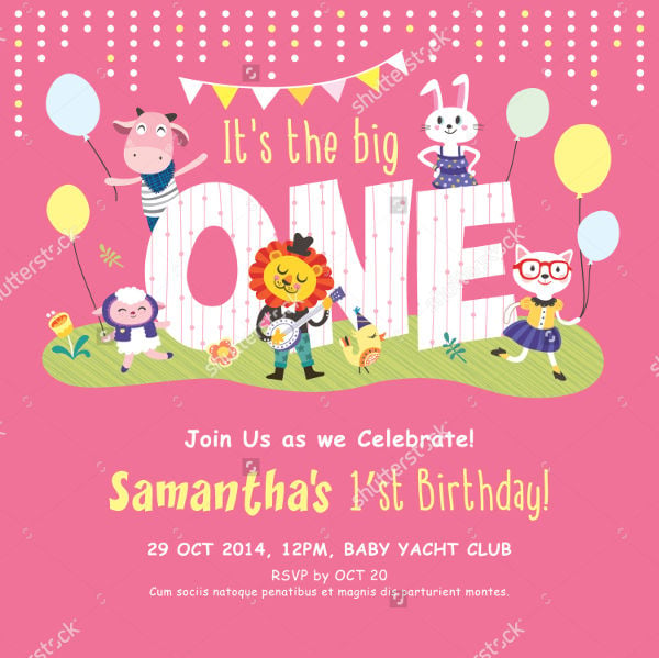 printble birthday event invitation