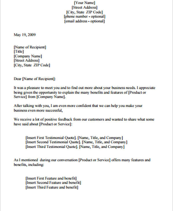Follow Up Letter Template 14  Free Sample Example Format Download