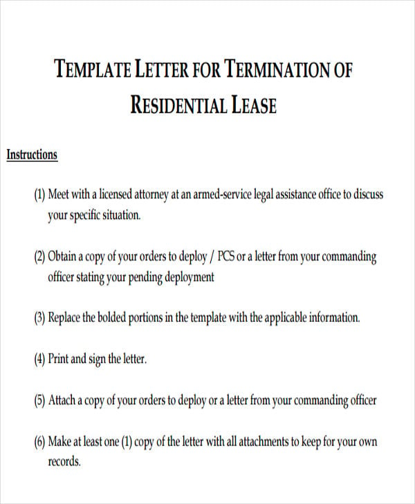 Tenant Letter Templates - 9+ Free Sample, Example Format Download