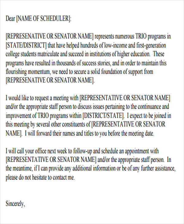 Meeting Letter Templates 9+ Free Sample, Example Format Download