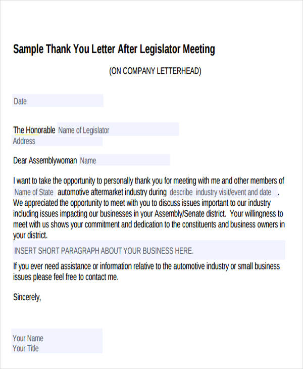 Meeting Letter Templates - 9+ Free Sample, Example Format Download